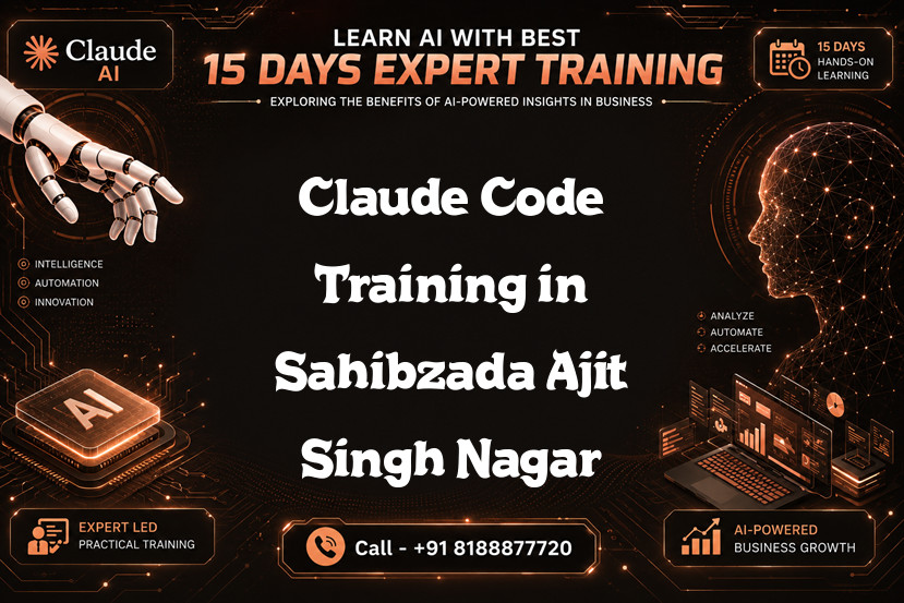 Claude Code Training in Sahibzada Ajit Singh Nagar